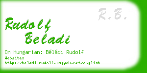 rudolf beladi business card