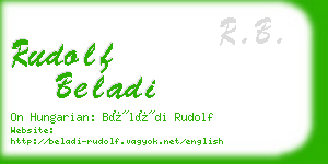 rudolf beladi business card